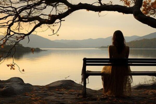 Calm moment of digital detox with no phone and a relaxed environment