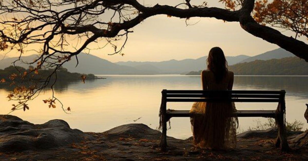 Calm moment of digital detox with no phone and a relaxed environment